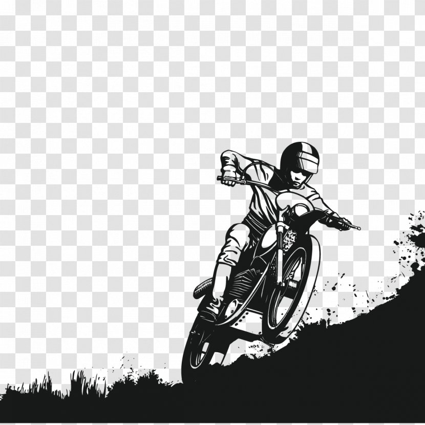 People Riding A Motorcycle - Extreme Sport - Motocross Transparent PNG