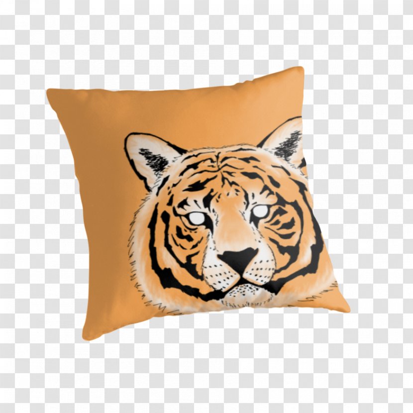 Tiger Cushion Throw Pillows Cat - Big Transparent PNG