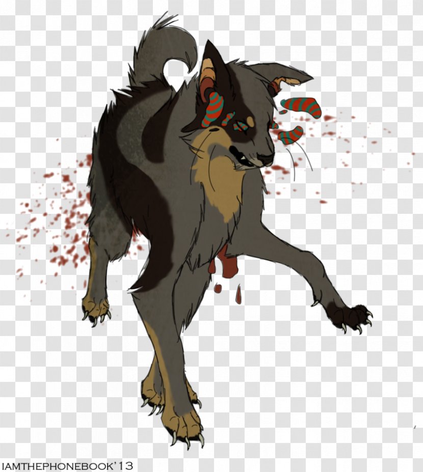 Dog Werewolf Cartoon Demon - Like Mammal Transparent PNG