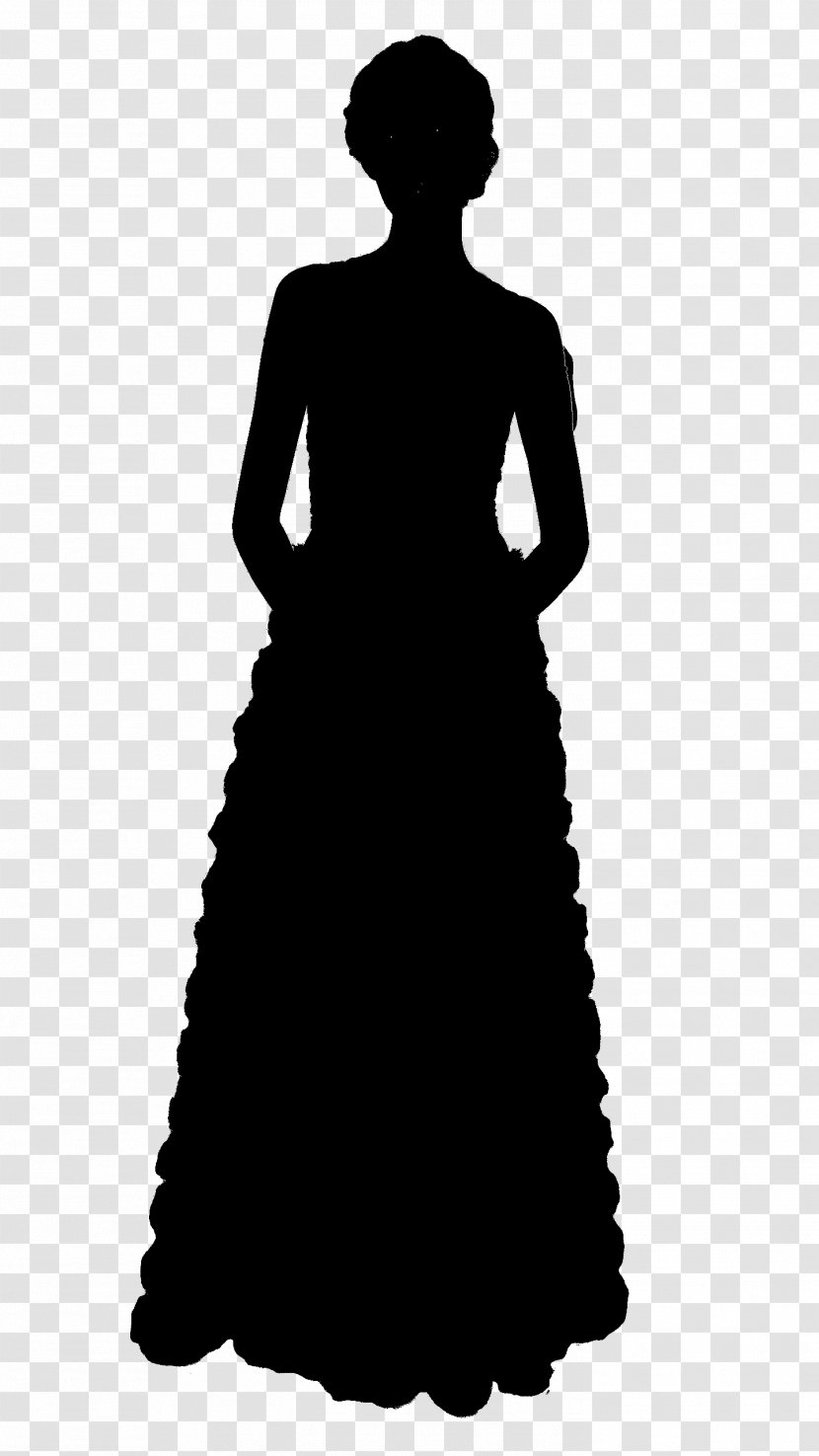 Silhouette Illustration Image Photography - Blackandwhite - Little Black Dress Transparent PNG