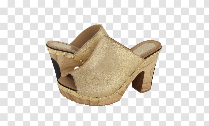 Clog Slide Sandal Shoe Khaki - Beige Transparent PNG