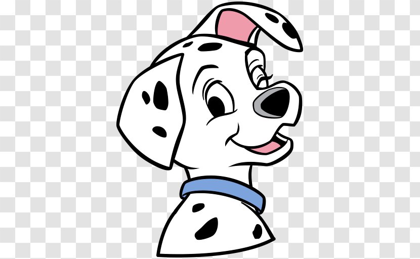 Dalmatian Dog Sticker Telegram 101 Dalmatians Non-sporting Group - Walt Disney Company - Line Art Transparent PNG