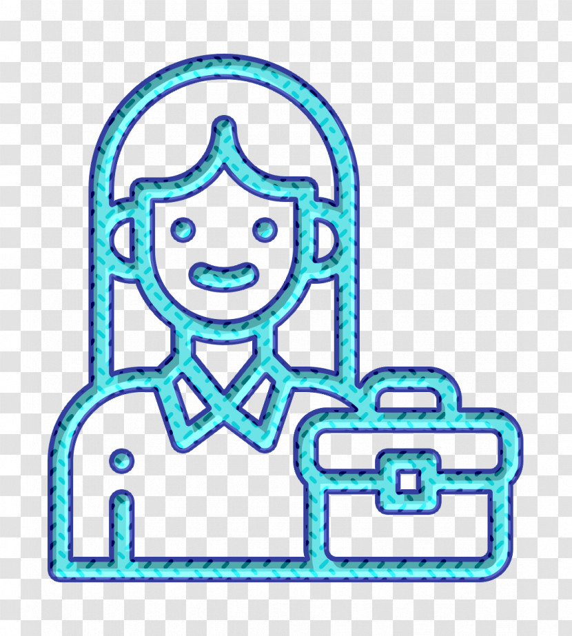 Family Icon Working Woman Icon Worker Icon Transparent PNG