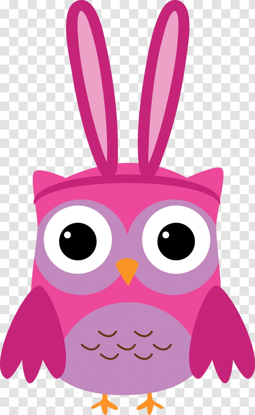 Owl Bird Image Clip Art Illustration - Pink Transparent PNG