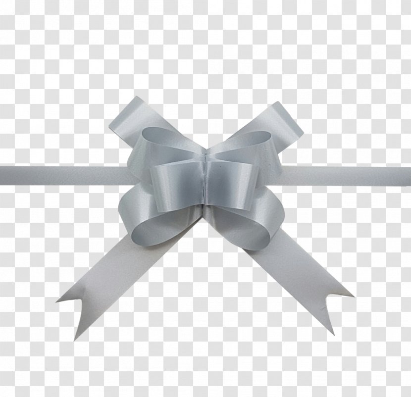 Ribbon Gift Wrapping Clip Art - Color - Grey Bow Transparent PNG