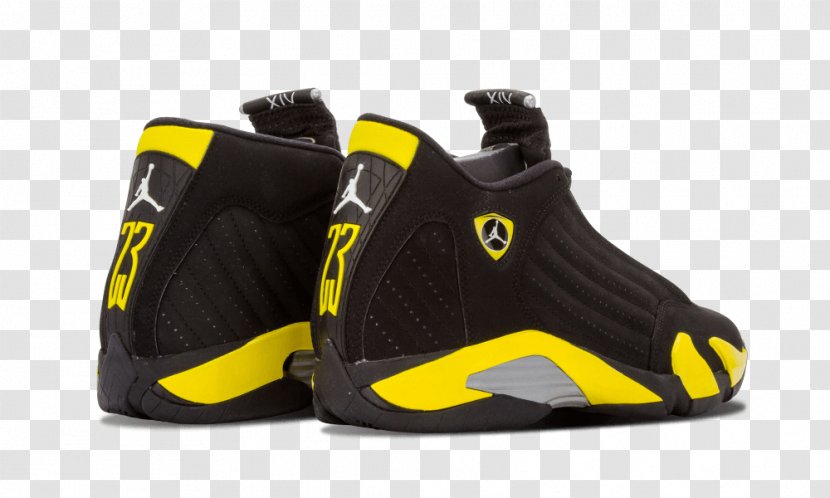Air Jordan Sneakers Basketball Shoe Nike - Walking - Yellow Thunder Transparent PNG