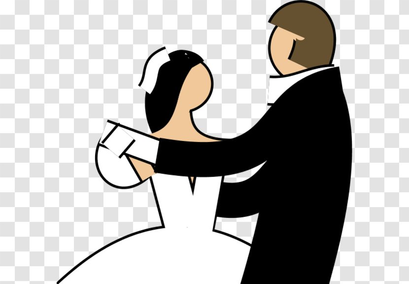 Dance Wedding Clip Art - Cartoon - Bride Groom Transparent PNG