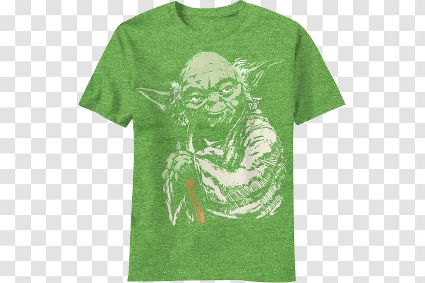 T-shirt Yoda Chewbacca Clothing - Star Wars The Last Jedi Transparent PNG