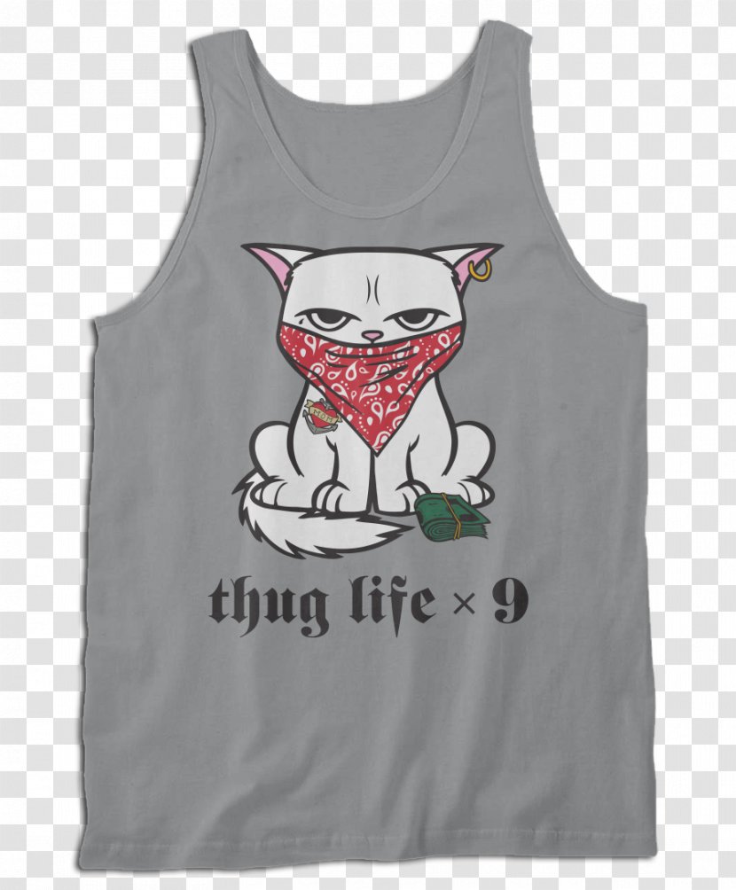 T-shirt Sleeveless Shirt Clothing X Motor Racing Outerwear - Maroon - Thug Life Transparent PNG