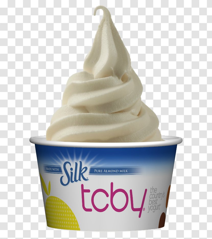 Frozen Yogurt Ice Cream Almond Milk Soy Vanilla - Flavor - Non Veg Transparent PNG