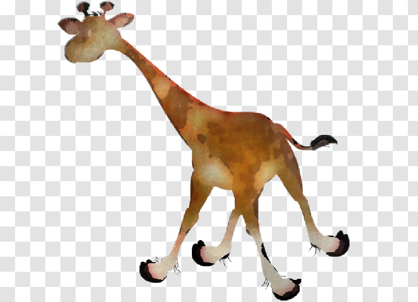 Giraffe Giraffidae Animal Figure Wildlife Toy Transparent PNG