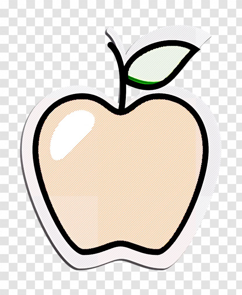 Apple Icon Fruit - Line Art - Food Transparent PNG