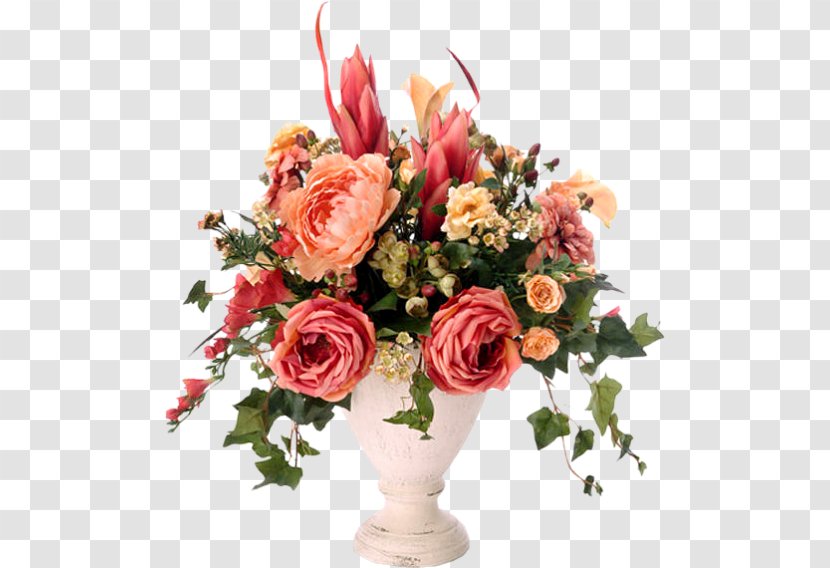 Garden Roses Floral Design Vase Flower Bouquet Transparent PNG