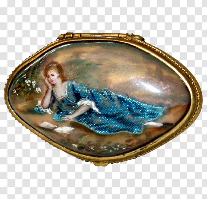 Bomboniere Decorative Box Bombonierka Anatomical Snuffbox - Antique - Hand Painted Transparent PNG