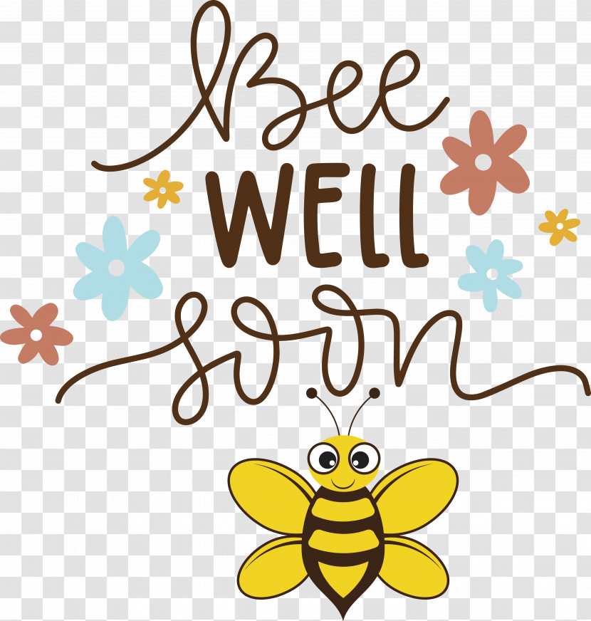 Honey Bee Insects Cartoon Lon:0jjw Flower Transparent PNG