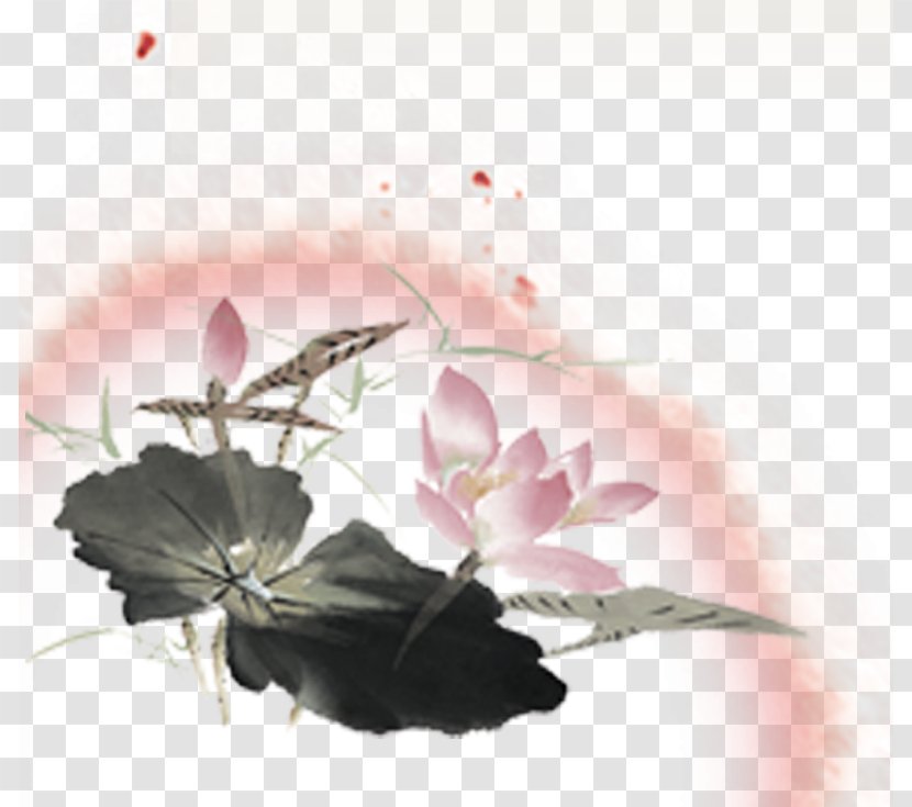 China Chinese Martial Arts Tai Chi Uniform - Flowering Plant - Lotus Ink Transparent PNG