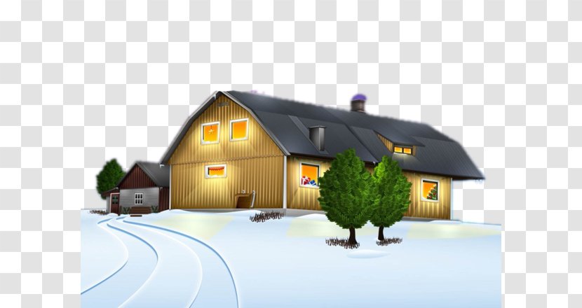 Desktop Wallpaper Christmas Day Santa Claus Animation Image - Suburb - Norway Winter Cabin Transparent PNG