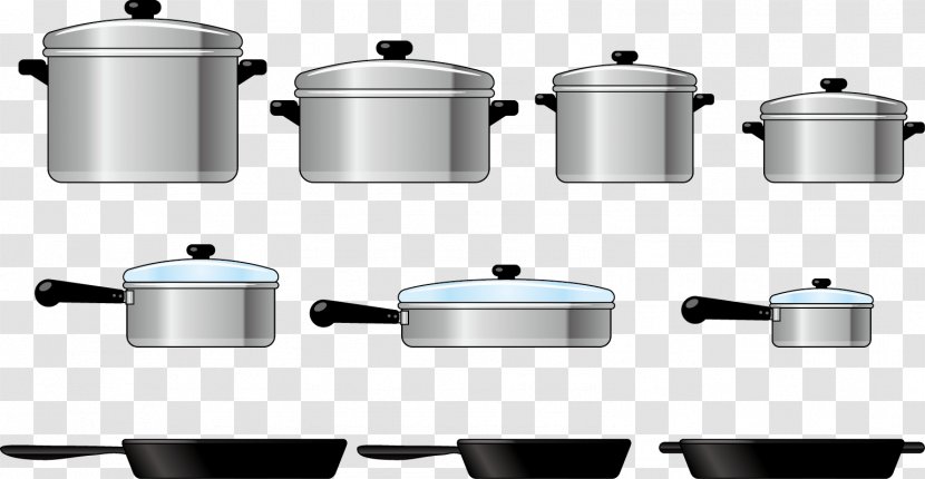 Kitchen Utensil Olla Cookware And Bakeware Food Steamer - Vector Transparent PNG