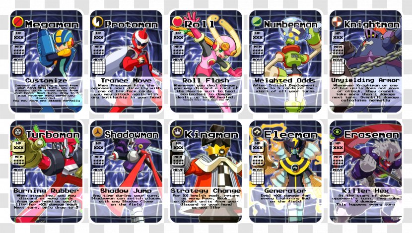 Mega Man Battle Chip Challenge Network 2 Chess Game - Recreation - Card Transparent PNG