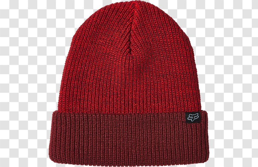 Beanie Knit Cap Hat Maroon Red Transparent PNG