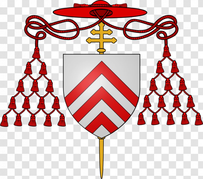 Triple Portrait Of Cardinal De Richelieu Coat Arms Crown-cardinal Galero - Charles Lorraine Transparent PNG