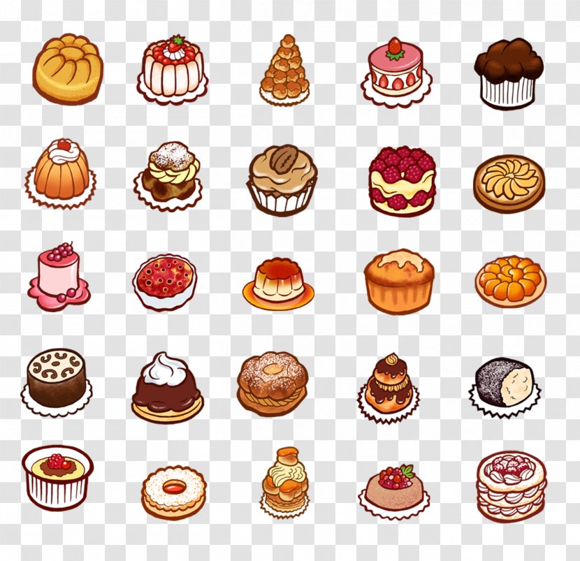 Petit Four Cake Icon - Designer - Round Dessert Transparent PNG