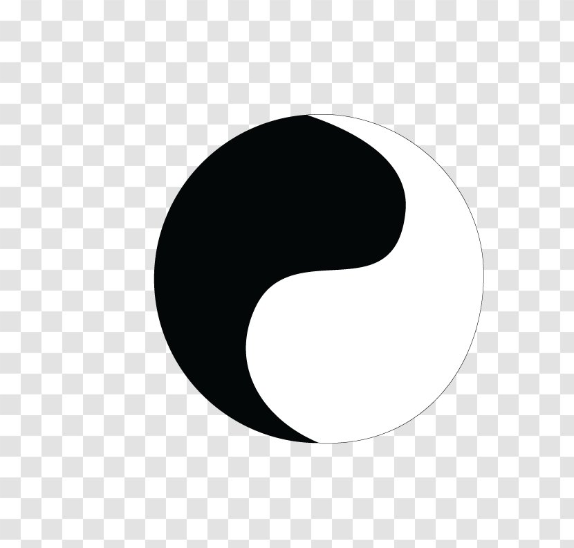 Crescent Circle Symbol Logo - Black And White - Cooperative Transparent PNG
