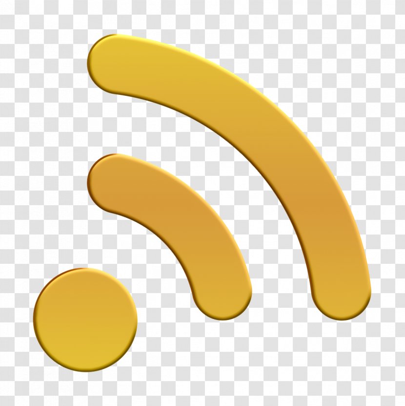 Communication Icon Internet Network - Yellow - Material Property Transparent PNG