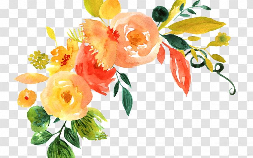 Watercolor Painting Flower Floral Design - Flowering Plant Transparent PNG