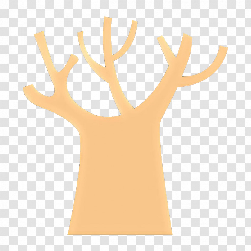 Yellow Tree Hand Finger Gesture Transparent PNG