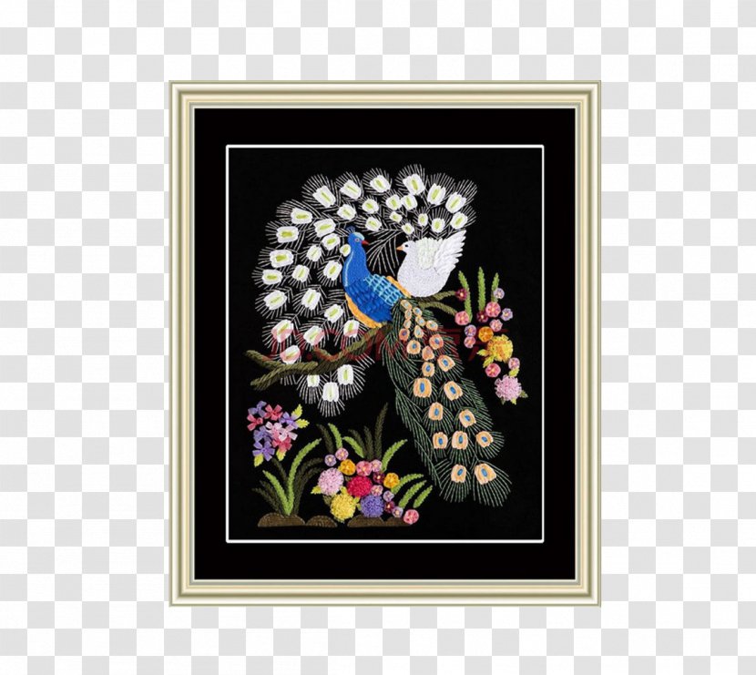 Embroidery & Cross-stitch Cross Stitch Sewing Needle - Eastern United States Ribbon Peacock Paintings Transparent PNG