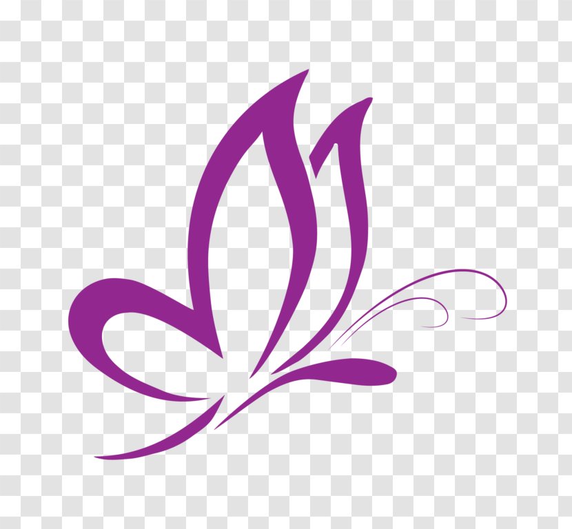 Butterfly Logo - Drawing - Petal Magenta Transparent PNG
