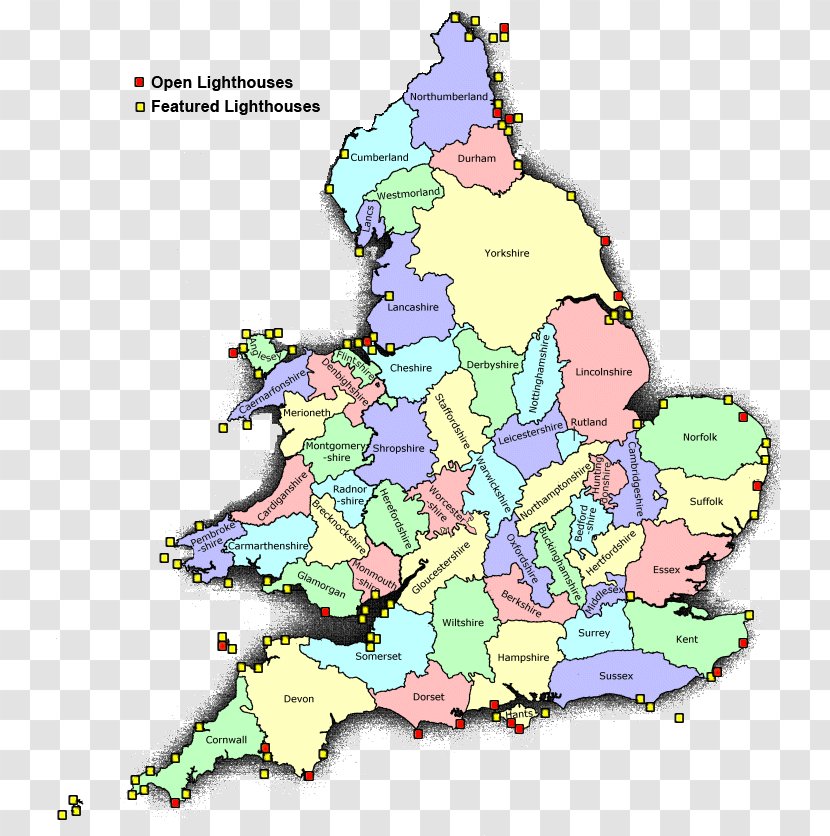 England Counties Of The United Kingdom Shire Association British Map - World - Uk County Transparent PNG