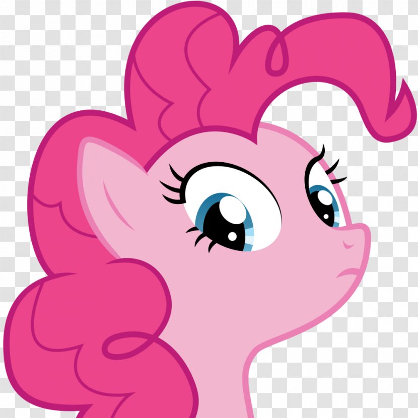 Pony Pinkie Pie Rarity Fourth Wall - Silhouette - Vector Transparent PNG