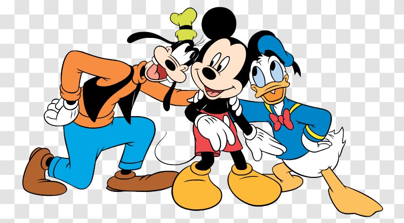 Mickey Mouse Goofy Donald Duck Minnie The Walt Disney Company - Heart - Cartoon Characters Transparent PNG