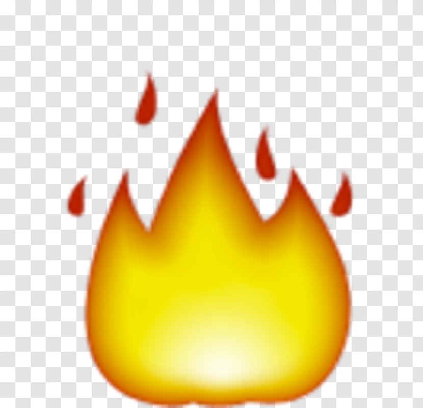 Emoji Snapchat Sticker Word Of The Year Fire - Sms - Yellow Flame Transparent PNG