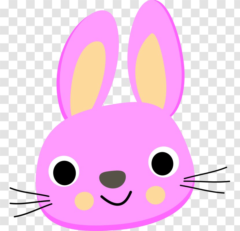 Easter Bunny Leporids European Rabbit Clip Art - Conejo Del Metro Parisino - Pink Transparent PNG