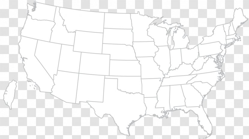 United States Vector Map Google Maps Blank - National Transparent PNG