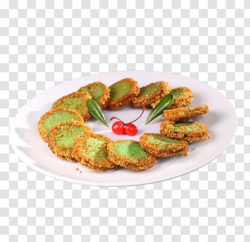 Green Tea Fritter Dim Sum Pancake - Cuisine - Product Pie Transparent PNG
