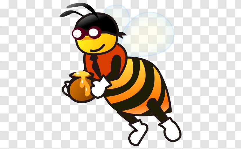 Honey Bee Emojipedia Sticker - Artwork Transparent PNG