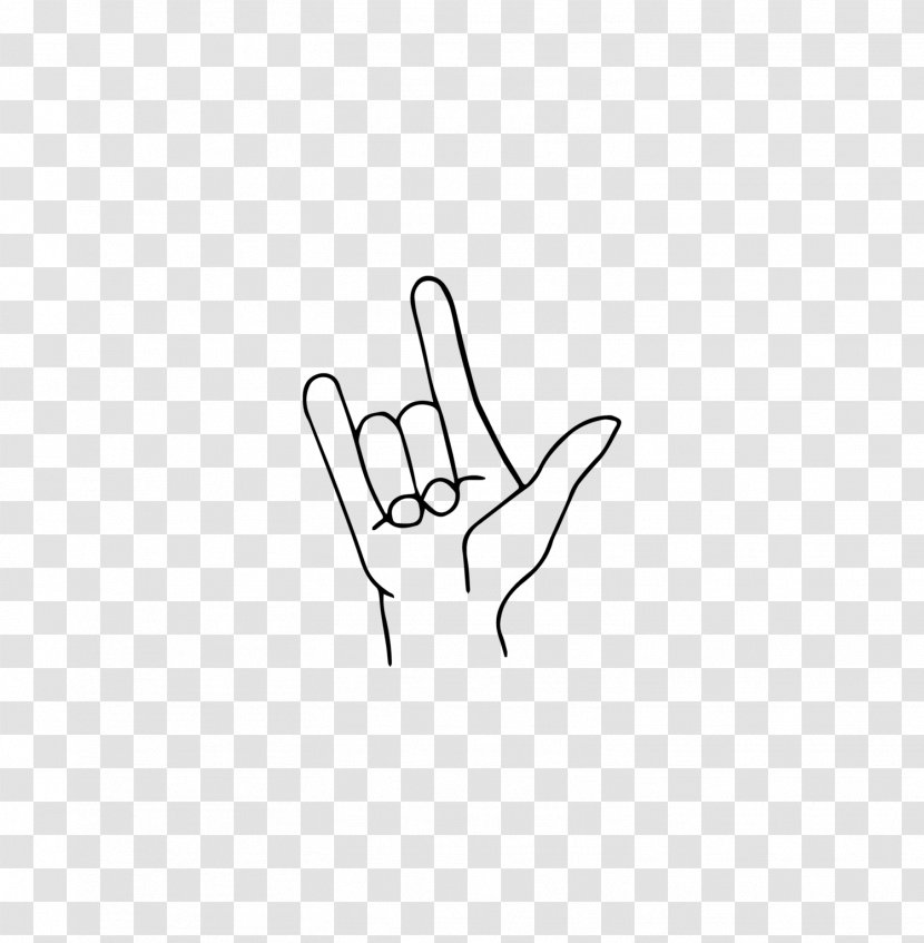 Logo Finger - Drawing - Sign Language Gesture Transparent PNG