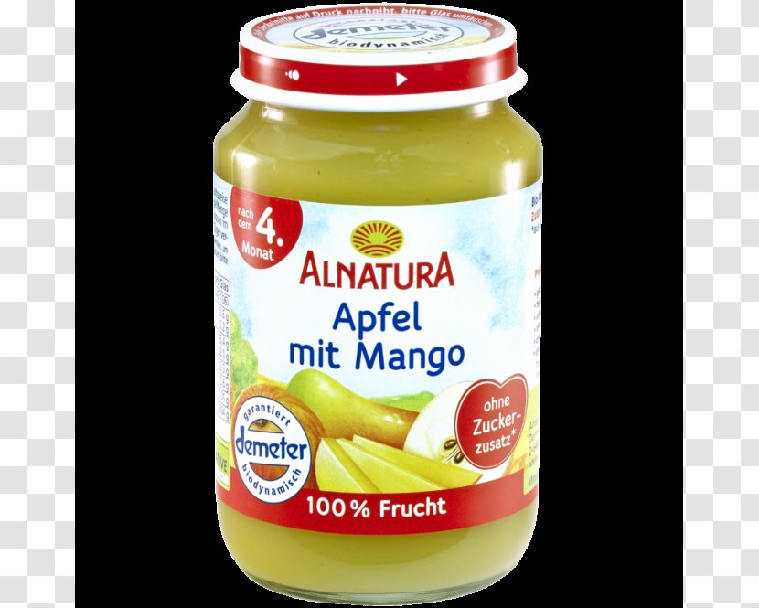 Baby Food Milk Organic Alnatura Apple - Natural Foods Transparent PNG