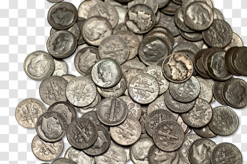 Coin Silver Cash Money Treasure Transparent PNG