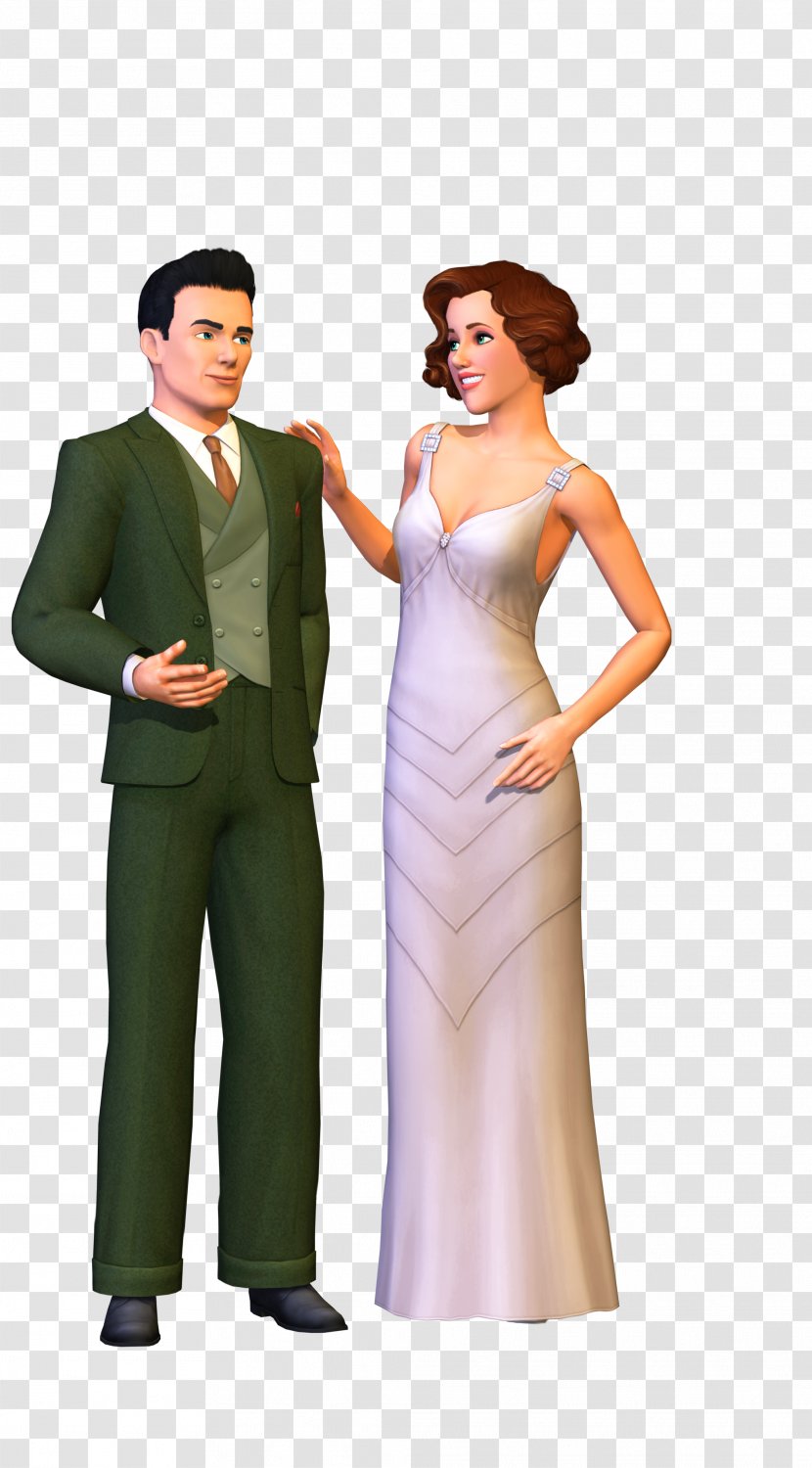 Tuxedo M. Cocktail Dress Party - Cartoon - Chris Evans Sims 3 Transparent PNG