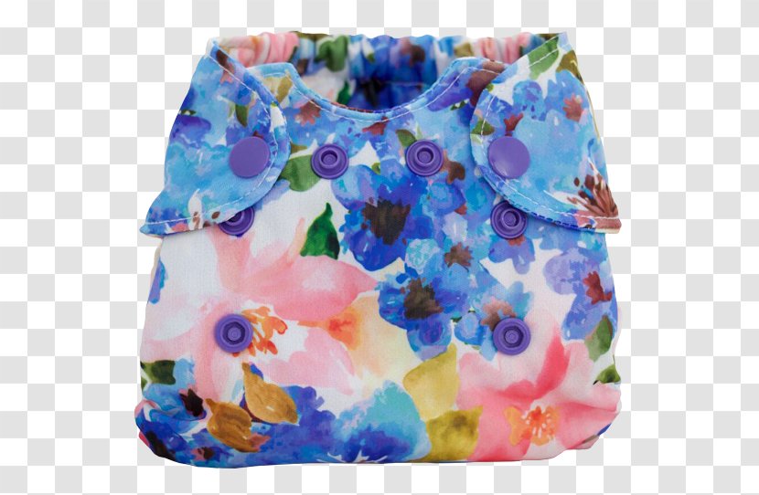Mary Garden Smart Bottoms Diaper Infant - Toddler - Watercolor Transparent PNG
