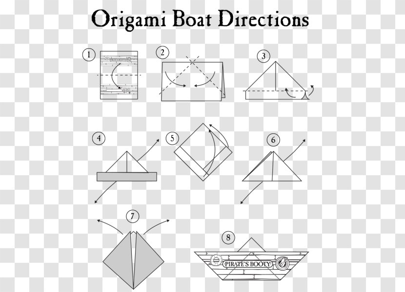 Paper Craft Boat Origami Folding - Ship Transparent PNG