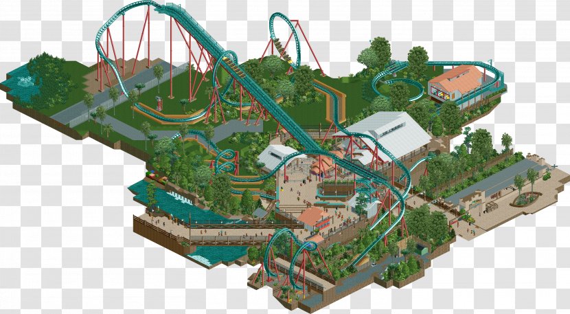 Rollercoaster Tycoon 2 Kumba 3 Nolimits Roller Coaster Hypercoaster Transparent Png