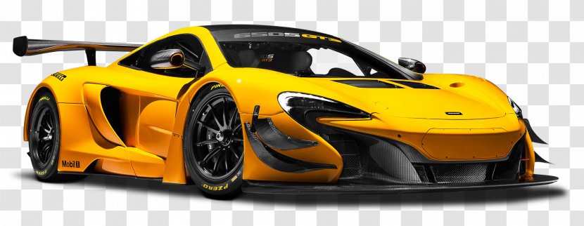 2016 McLaren 570S 650S Automotive Bathurst 12 Hour - GT3 Yellow Race Car Transparent PNG