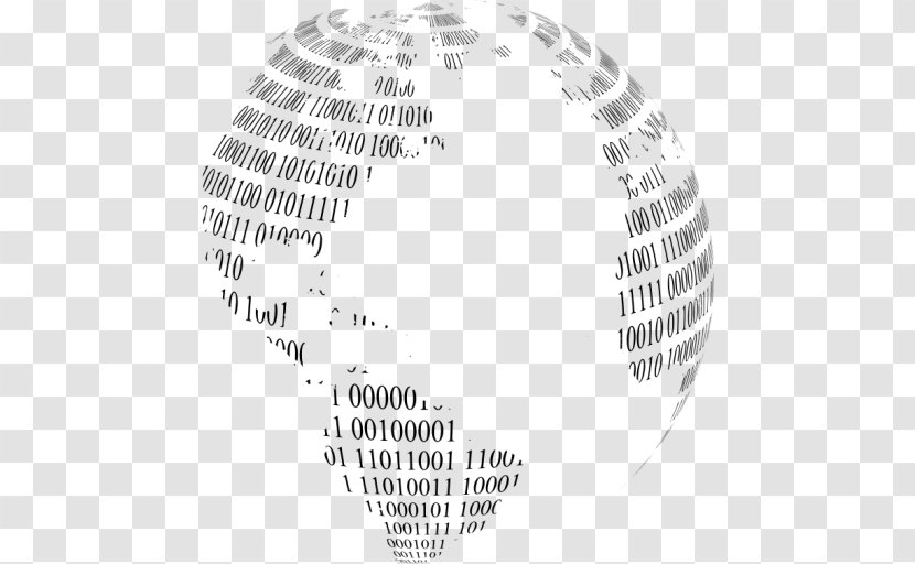 Earth Binary Number Code Globe - Tree Transparent PNG