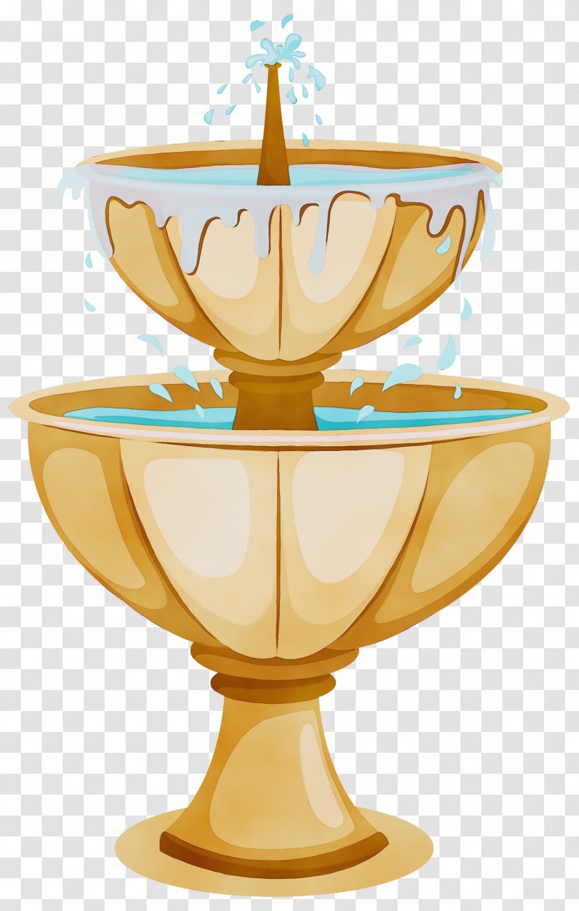 Drinking Fountains Cartoon Garden Design - Dishware Candle Holder Transparent PNG